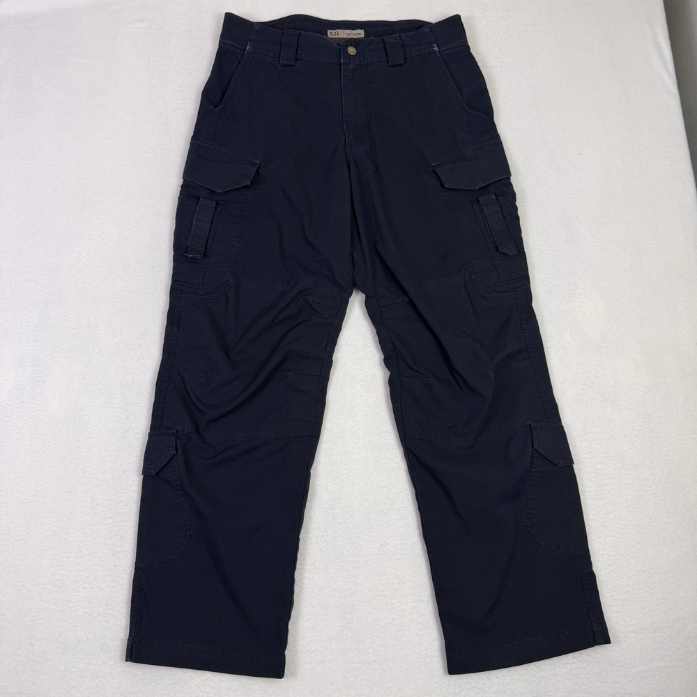 5.11 Tactical Cargo Pants Men's 32x30 Navy‎ Blue Ripstop Multi-Pocket Workwear